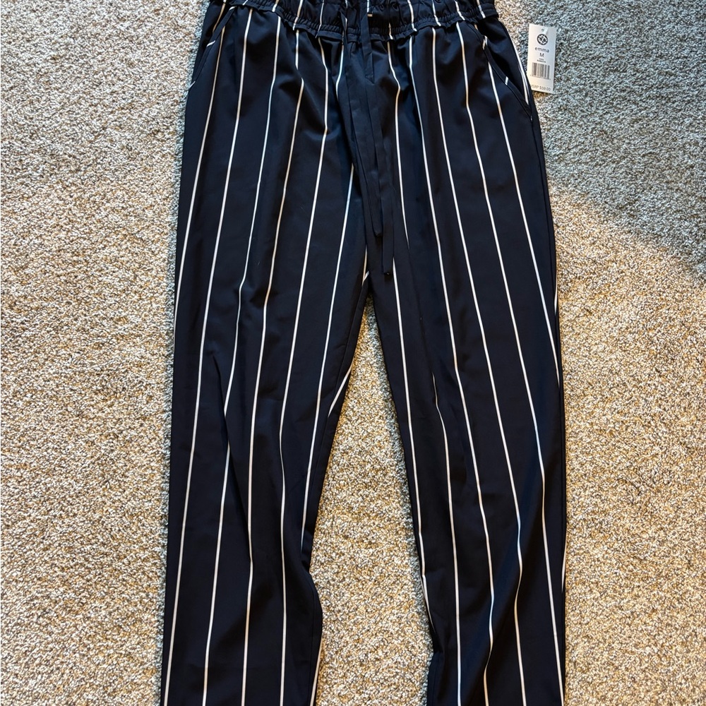 Navy Striped Women’s Pants